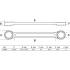 Clé Polygonale Double Embouts Extra Plate 21x23 mm - Acier Résistant - Accès Facile et Précis - BGS