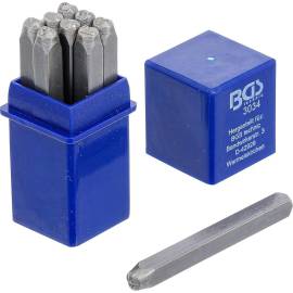 Chiffres à Frapper 4 mm - Acier, Lot de 1 - Marquage Précis et Durable - BGS