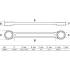 Clé Polygonale Double Embouts Extra Plate 25x28 mm - Acier Résistant - Précision et Accessibilité - BGS