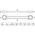 Clé Polygonale Double Embouts Extra Plate 24x26 mm - Acier Résistant - Précision et Accessibilité - BGS