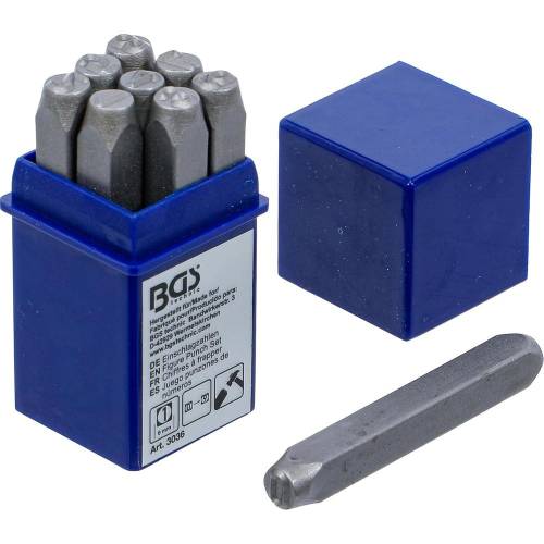 Chiffres à Frapper 6 mm - Acier, Lot de 1 - Marquage Durable et Précis - D-Work