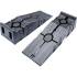 Jeu de Rampes d Accès Plastique Extra Hautes - 2 pcs - Robustes et Faciles à Utiliser - D-Work