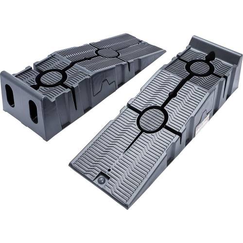 Jeu de Rampes d Accès Plastique Extra Hautes - 2 Pièces - Robustes et Faciles à Utiliser - BGS