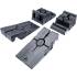 Jeu de Rampes d Accès Plastique Extra Hautes - 2 pcs - Robustes et Faciles à Utiliser - D-Work