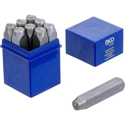Chiffres à Frapper 10 mm - Acier, Lot Standard - Marquage Durable et Précis - BGS