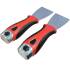 Grattoir Inoxydable - Poignée Caoutchouc 2 Composants Lourde avec Trou - - Prise Confortable et Durable - BGS