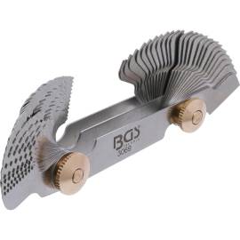 Peigne à Filets Double 52 Feuilles - Métrique 0,25-6,0 mm, Whitworth 4G-62G - Précision et Polyvalence - BGS