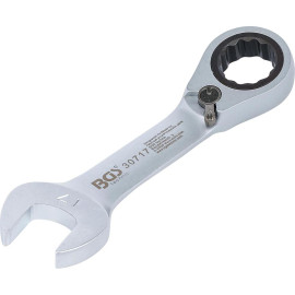 Clé Mixte à Cliquet Courte Réversible 17 mm - Précision et Maniabilité - BGS