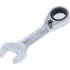 Clé Mixte à Cliquet Courte Réversible 19 mm - Précision et Confort d Utilisation - BGS