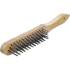 Brosse à Main 5 Rangées 300 mm - Manche Ergonomique, Fil d Acier - Nettoyage Efficace et Durable - D-Work
