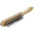 Brosse à Main 5 Rangées 300 mm - Manche Ergonomique, Fil d Acier - Nettoyage Efficace et Durable - BGS