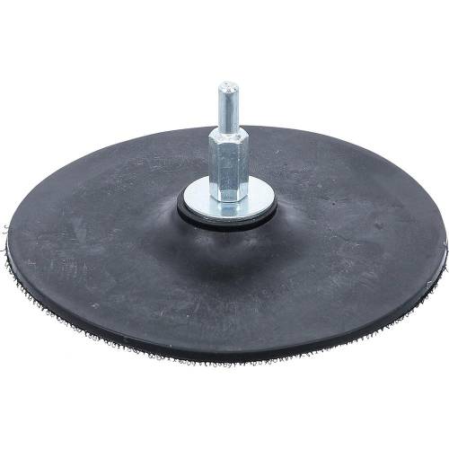 Plateau Caoutchouc Ø125 mm - Résistant et Antidérapant - BGS