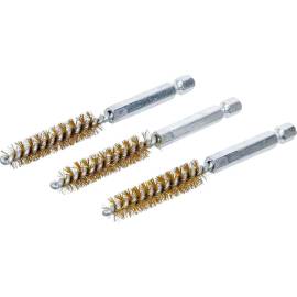 Brosse en Laiton 10 mm - 6,3 mm (1/4 ), Lot de 3 - Nettoyage et Finition Précise - BGS