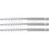 Brosse Plate Nylon 10 mm - 3 pcs, 6,3 mm (1/4) - Résistante et Polyvalente pour Nettoyage Précis - D-Work