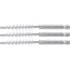 Brosse Plate Nylon 10 mm - 3 pcs, 6,3 mm (1/4) - Résistante et Polyvalente pour Nettoyage Précis - D-Work
