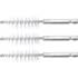 Brosse Plate Nylon 10 mm - 3 Pièces, 6,3 mm (1/4 ) - Résistante et Polyvalente pour Nettoyage Précis - BGS
