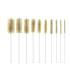 Brosse en Laiton 3 pcs 11 mm x 6,3 mm (1/4) - Résistante et Précise - D-Work