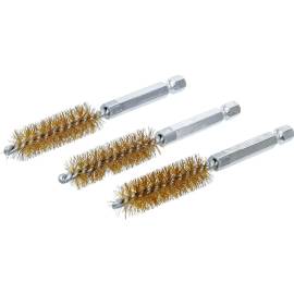 Brosse en Laiton 3 Pièces Ø13 mm - 6,3 mm (1/4 ) - Nettoyage Efficace et Durable - BGS