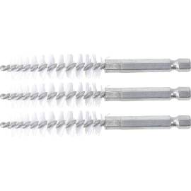 Brosse Plate Nylon 13 mm - Lot de 3 - Poils Résistants et Précision de Nettoyage - BGS