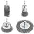 Brosse en Acier 3 pcs - 13 mm, 6,3 mm (1/4) - Résistante et Polyvalente pour Nettoyage et Débouchage - D-Work