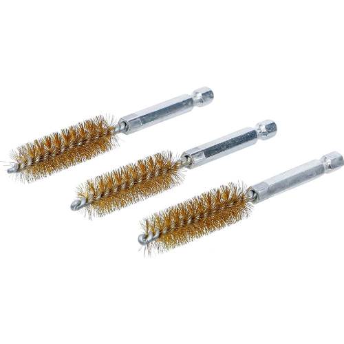 Brosse en Laiton 14 mm - 3 Pièces, 6,3 mm (1/4 ) - Nettoyage Efficace et Durable - BGS
