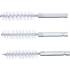 Brosse Plate Nylon 14 mm - Lot de 3, Manche 6,3 mm (1/4 ) - Résistante et Polyvalente pour Nettoyage Précis - BGS