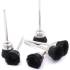 Brosse Plate Nylon 15 mm - Lot de 3, 6,3 mm (1/4 ) - Résistante et Polyvalente pour Nettoyage Précis - BGS
