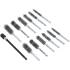 Brosse en Acier 15 mm - 3 Pièces, 6,3 mm (1/4 ) - Résistante et Polyvalente pour Nettoyage et Décapage - BGS