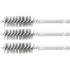 Brosse en Acier 3 pcs - 16 mm D., 6,3 mm (1/4) - Résistante et Polyvalente pour Nettoyage et Débouchage - D-Work