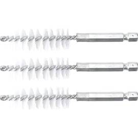 Brosse Plate Nylon 17 mm x 6,3 mm - Lot de 3 pcs - Résistante et Polyvalente pour Nettoyage Précis - D-Work