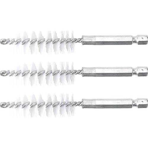 Brosse Plate Nylon 17 mm x 6,3 mm - Lot de 3 pcs - Résistante et Polyvalente pour Nettoyage Précis - D-Work