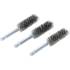 Brosse en Acier 3 pcs - 17 mm D., 6,3 mm (1/4) - Résistante et Polyvalente pour Nettoyage et Débouchage - D-Work