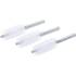 Brosse Plate Nylon 18 mm - Lot de 3, Manche 6,3 mm (1/4 ) - Résistante et Polyvalente pour Nettoyage Précis - BGS