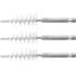 Brosse Plate Nylon 18 mm - Lot de 3, Manche 6,3 mm (1/4 ) - Résistante et Polyvalente pour Nettoyage Précis - BGS