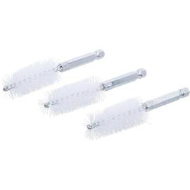 Brosse Plate Nylon 19 mm x 6,3 mm - Lot de 3 Pièces - Résistante et Polyvalente pour Nettoyage Précis - BGS