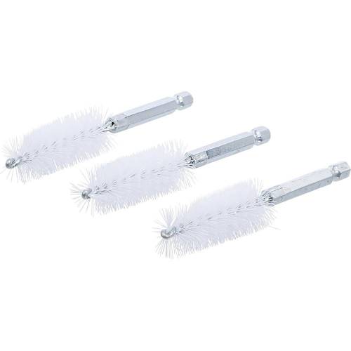 Brosse Plate Nylon 19 mm x 6,3 mm - Lot de 3 pcs - Résistante et Polyvalente pour Nettoyage Précis - D-Work