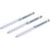 Brosse Plate Nylon 8 mm - 3 Pièces, 6,3 mm (1/4 ) - Résistante et Polyvalente pour Nettoyage Précis - BGS