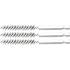 Brosse en Acier 3 pcs D.8 mm - Tige 6,3 mm (1/4) - Nettoyage et Dérouillage Efficace - D-Work