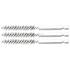 Brosse en Acier 3 pcs D.8 mm - Tige 6,3 mm (1/4) - Nettoyage et Dérouillage Efficace - D-Work