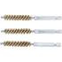 Brosse en Laiton 3 Pièces - 9 mm Ø, 6,3 mm (1/4 ) - Nettoyage et Finition Précise - BGS