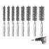 Brosse en Acier 3 pcs D.8 mm - Tige 6,3 mm (1/4) - Nettoyage et Dérouillage Efficace - D-Work