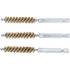Brosse en Laiton 3 Pièces - 9 mm Ø, 6,3 mm (1/4 ) - Nettoyage et Finition Précise - BGS