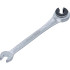 Clé Mixte à Cliquet Ouverte 9 mm - Acier Résistant - Maniabilité et Précision, Zones Difficiles - D-Work