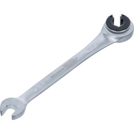 Clé Mixte à Cliquet Ouverte 9 mm - Acier Résistant - Maniabilité et Précision, Zones Difficiles - D-Work