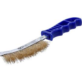 Brosse en Fil d Acier Laitonnée 260 mm - Résistante et Durable - D-Work
