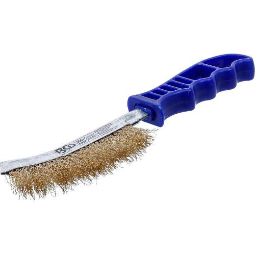 Brosse en Fil d Acier Laitonnée 260 mm - Résistante et Durable - BGS