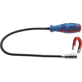 Aimant Flexible avec LED 600 mm - Force Traction 1,5 kg - Pratique et Lumineux, Plastique, Zones Difficiles - D-Work