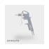 Soufflette à Air Comprimé - Fonte d Aluminium, 12.8x2.8x18.7 cm - Légère et Robuste pour Nettoyage Précis - BGS