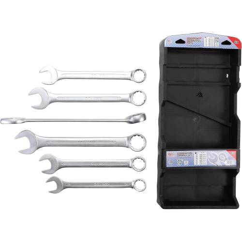 Jeu de Clés Mixtes Extra Longues 34-50 mm - 6 pcs - Acier Résistant pour Usage Professionnel, Zones Difficiles - D-Work