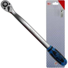 Cliquet Réversible Extra Long 12,5 mm (1/2 ) 380 mm - Acier, Précision et Robustesse - BGS
